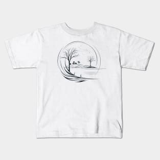 Serenity on the Meadow Kids T-Shirt